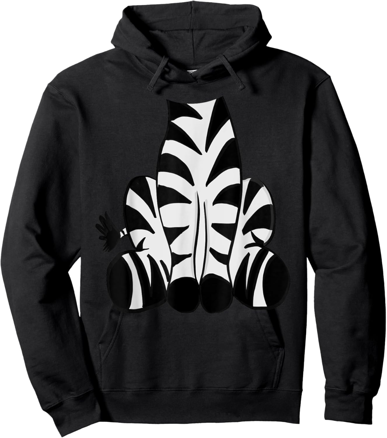 Zebra Halloween Costume Shirt - Cute Pretend Zebra Outfit Hoodie - Hoodie | Black
