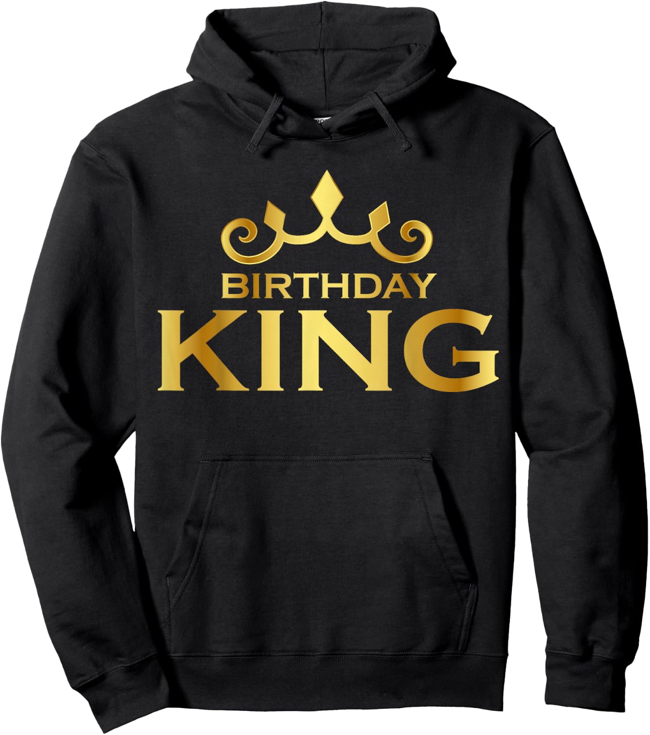Birthday King Crown Funny B-Day Squad Birthday Squad Party Hoodie - Hoodie | Black