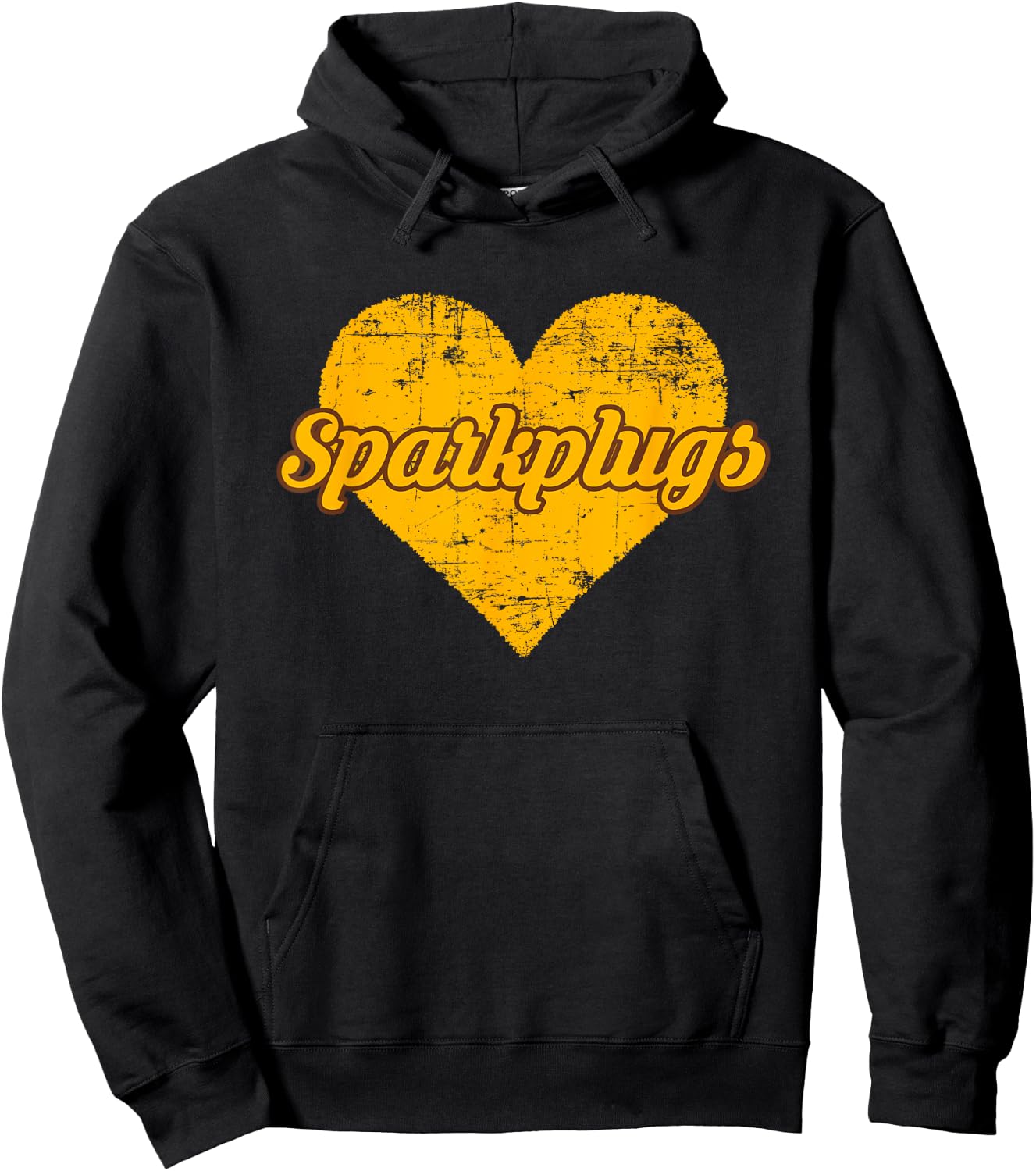 Speedway Sparkplugs Over Heart Hoodie - Hoodie | Black