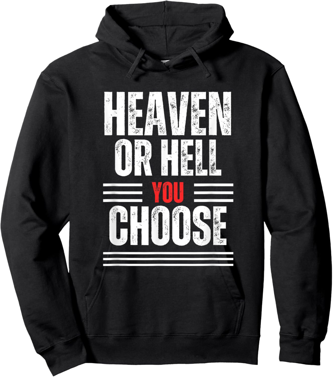 Heaven or Hell You Choose Hoodie - Hoodie | Black
