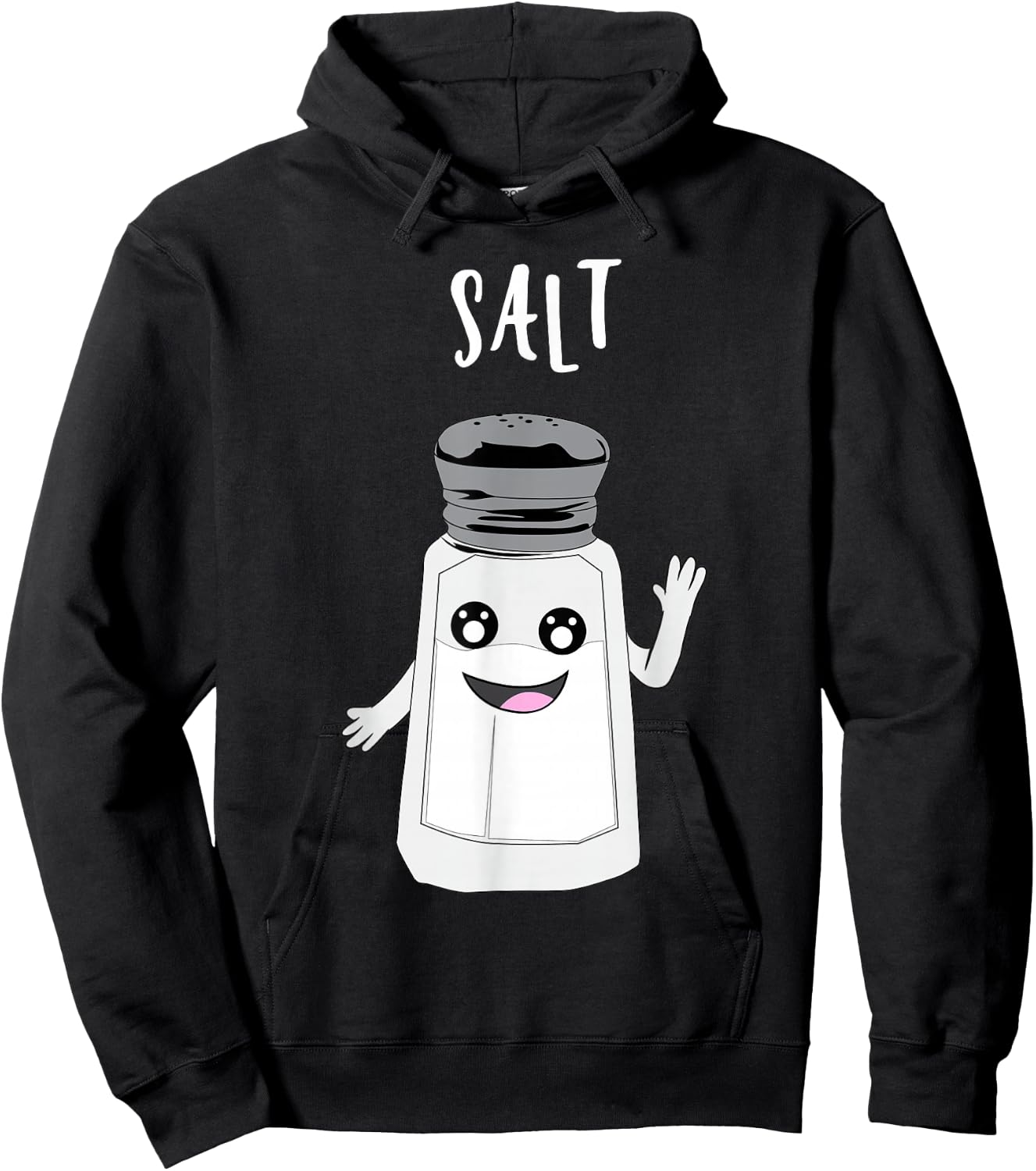 Funny Salt and Pepper Duo Valentines Halloween Easy Costume Hoodie - Hoodie | Black