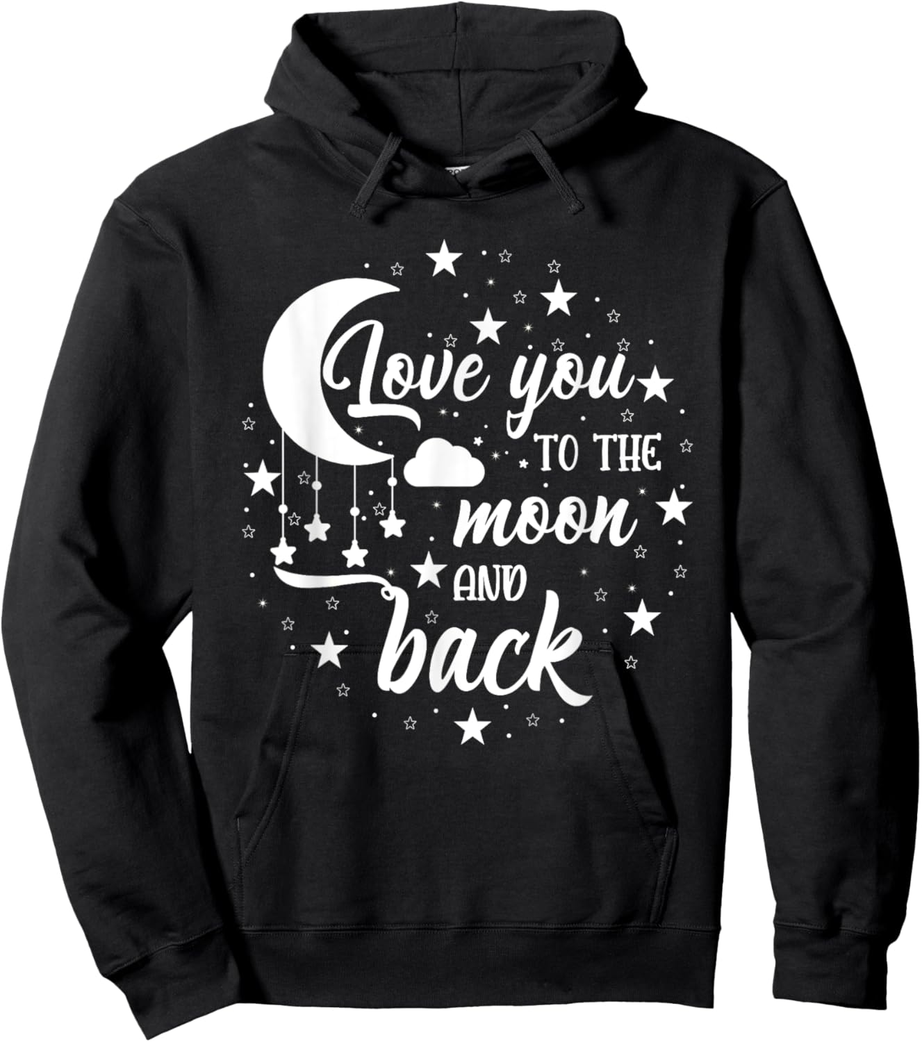 Love You To The Moon And Back Share Your Love Valentines Day Hoodie - Hoodie | Black