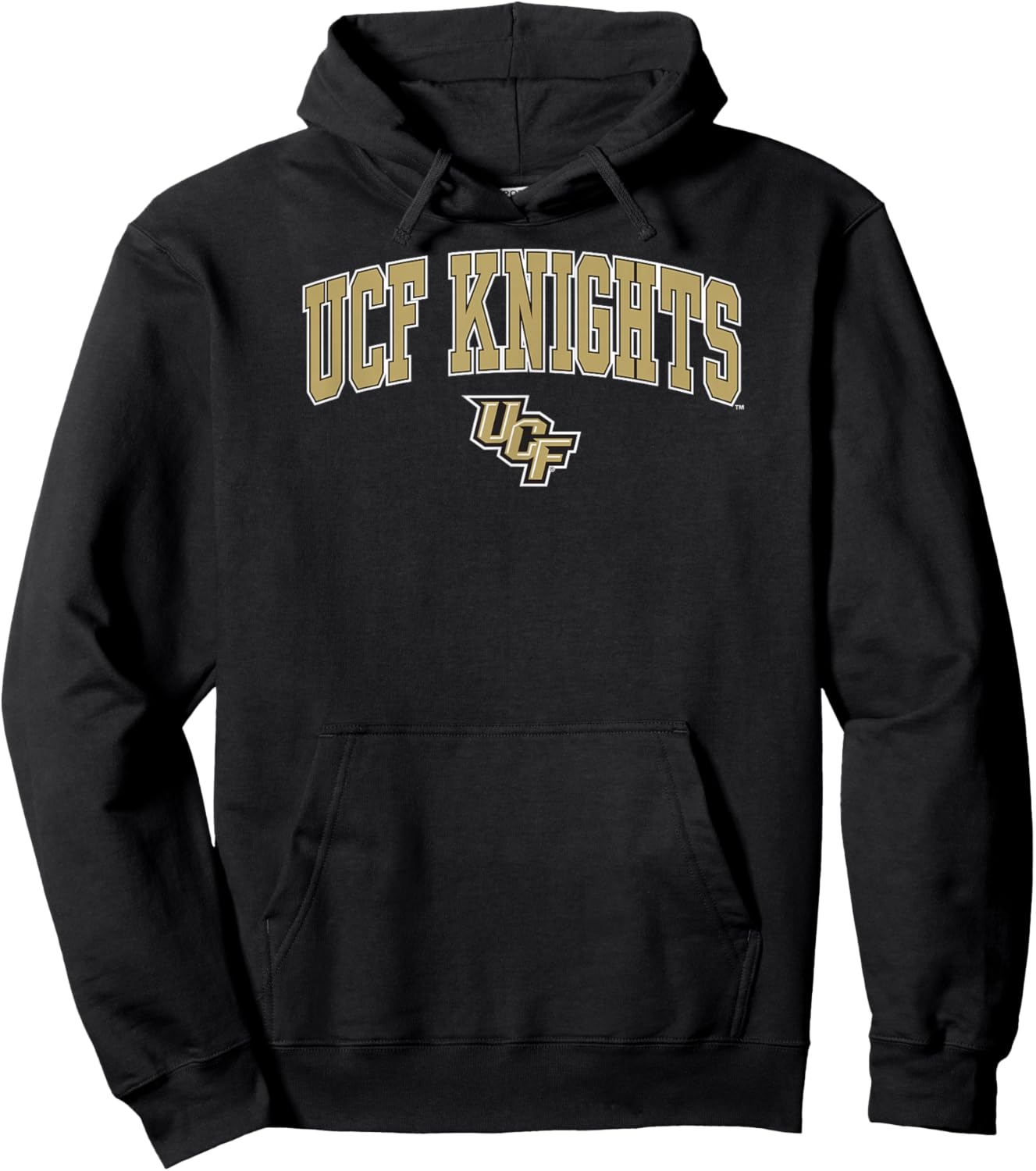 Central Florida Golden Knights Arch Over Dark Heather Hoodie - Hoodie | Black