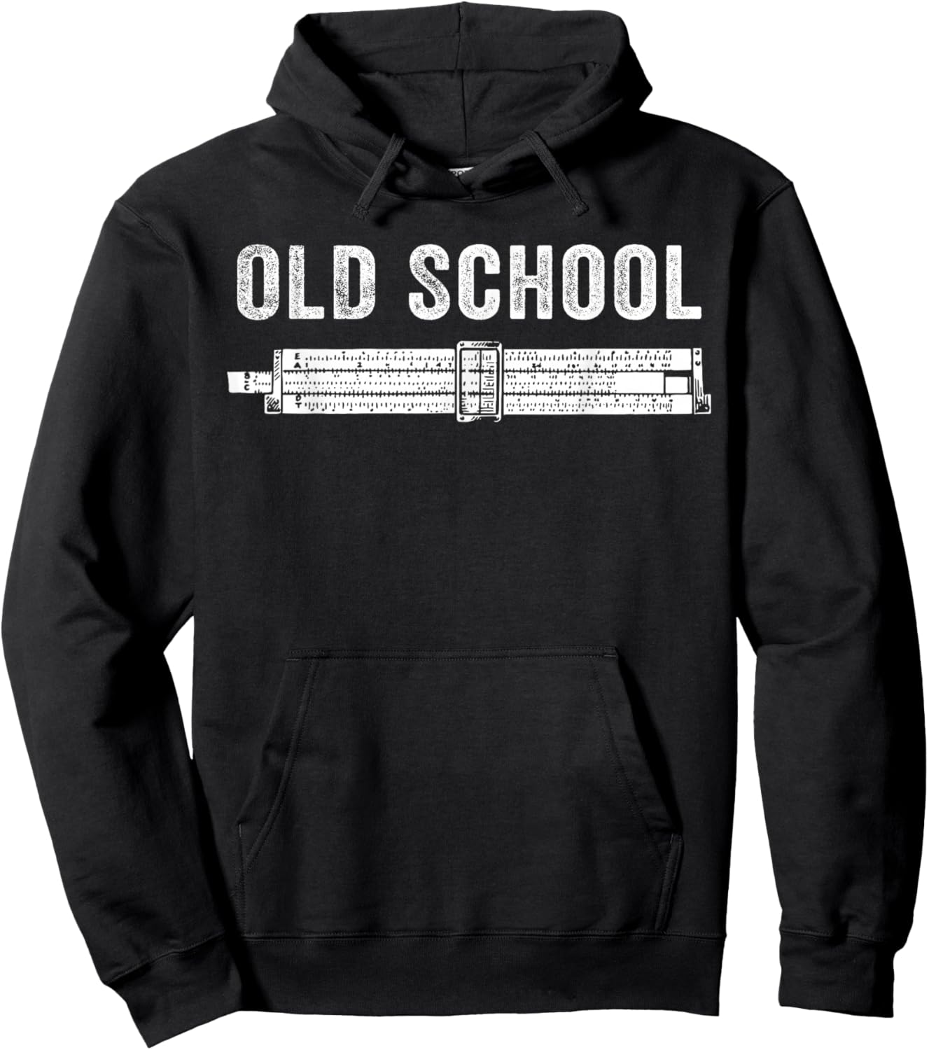 Old School Slide Rule Mechanical Analog Calculator Hoodie - Hoodie | Black