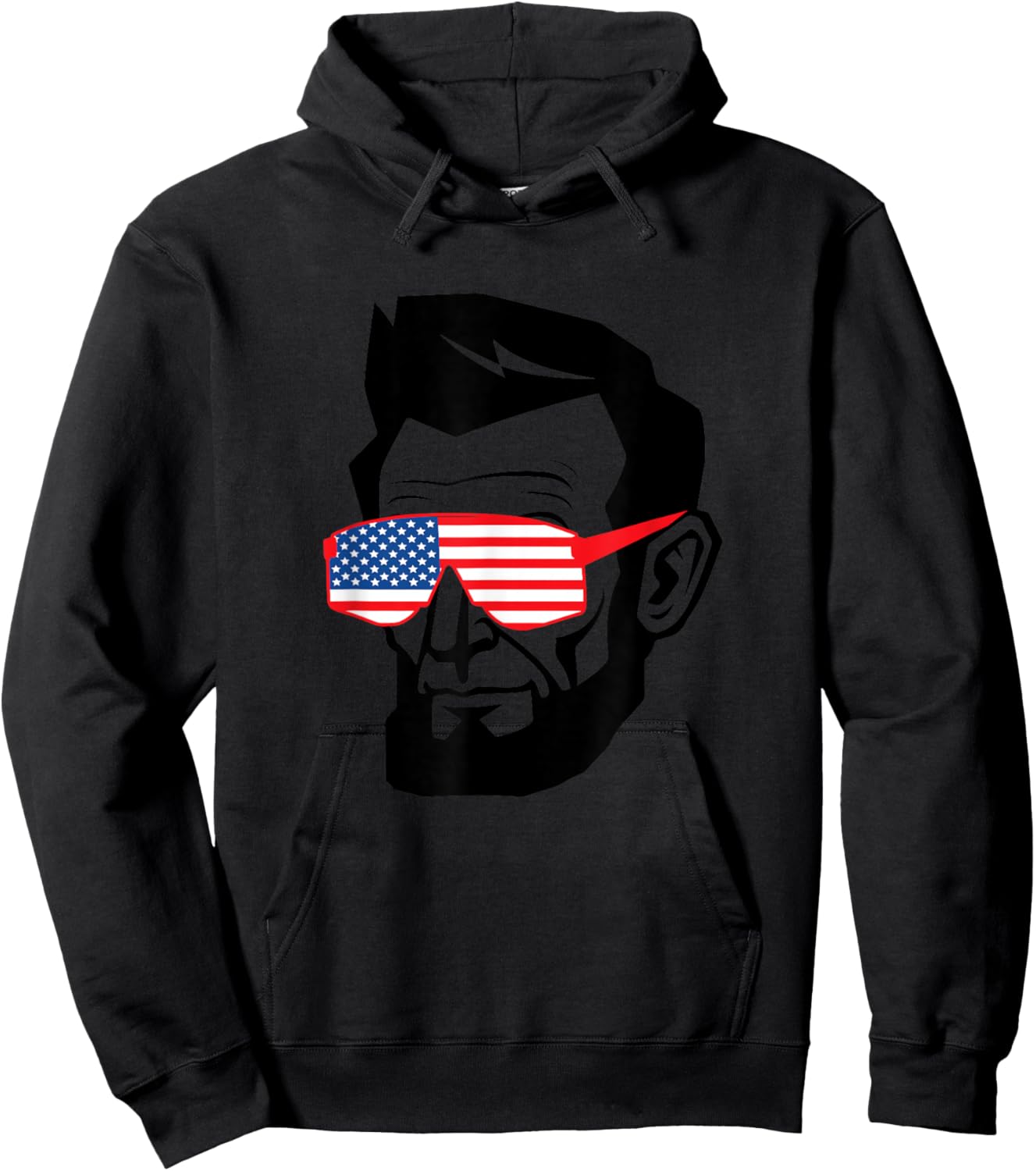 Funny Abraham Abe Lincoln Shirt July 4th Funny Men's Boys Hoodie - Hoodie | Black