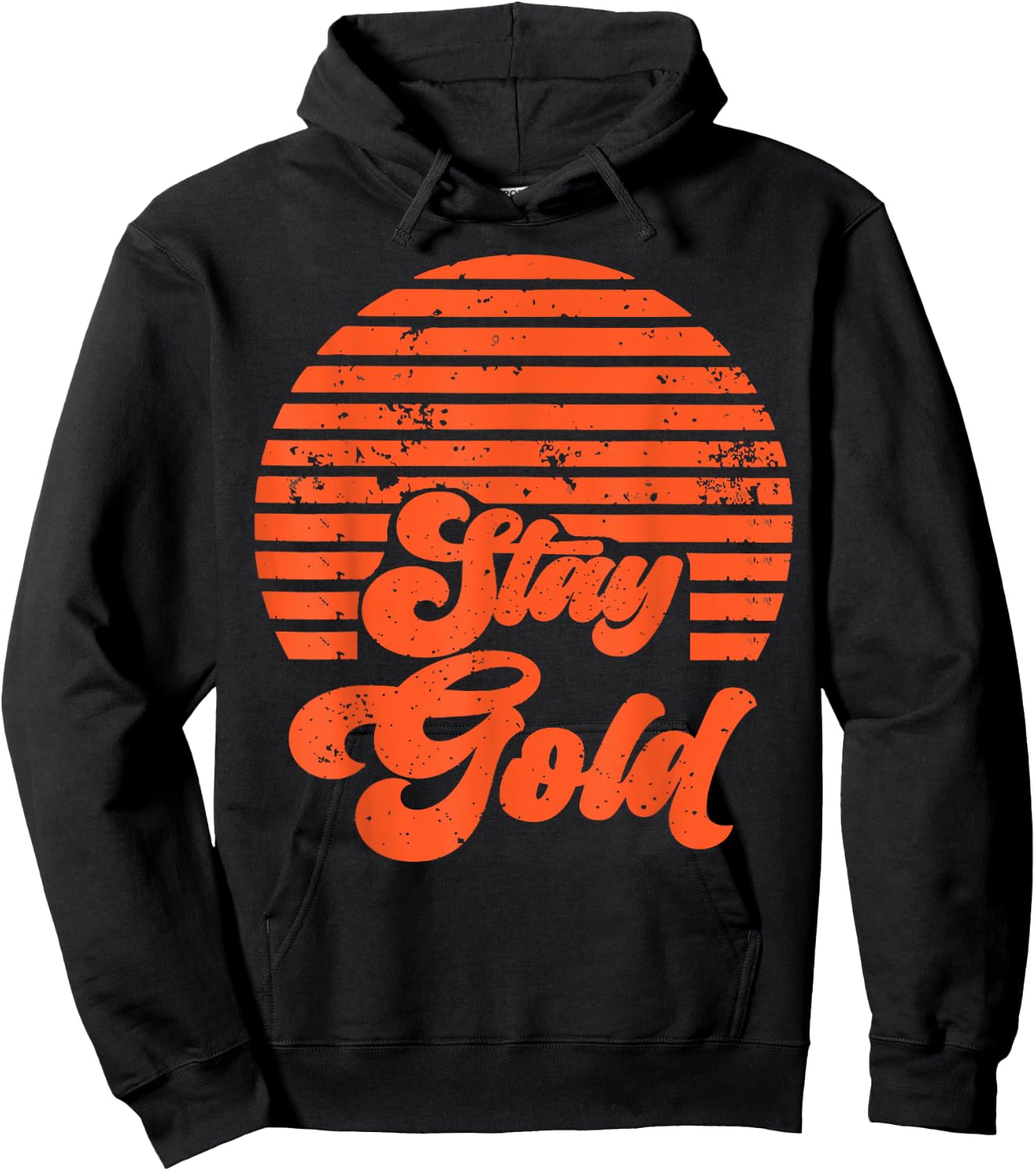 Stay Gold Vintage 80s Retro Men Women Hoodie - Hoodie | Black