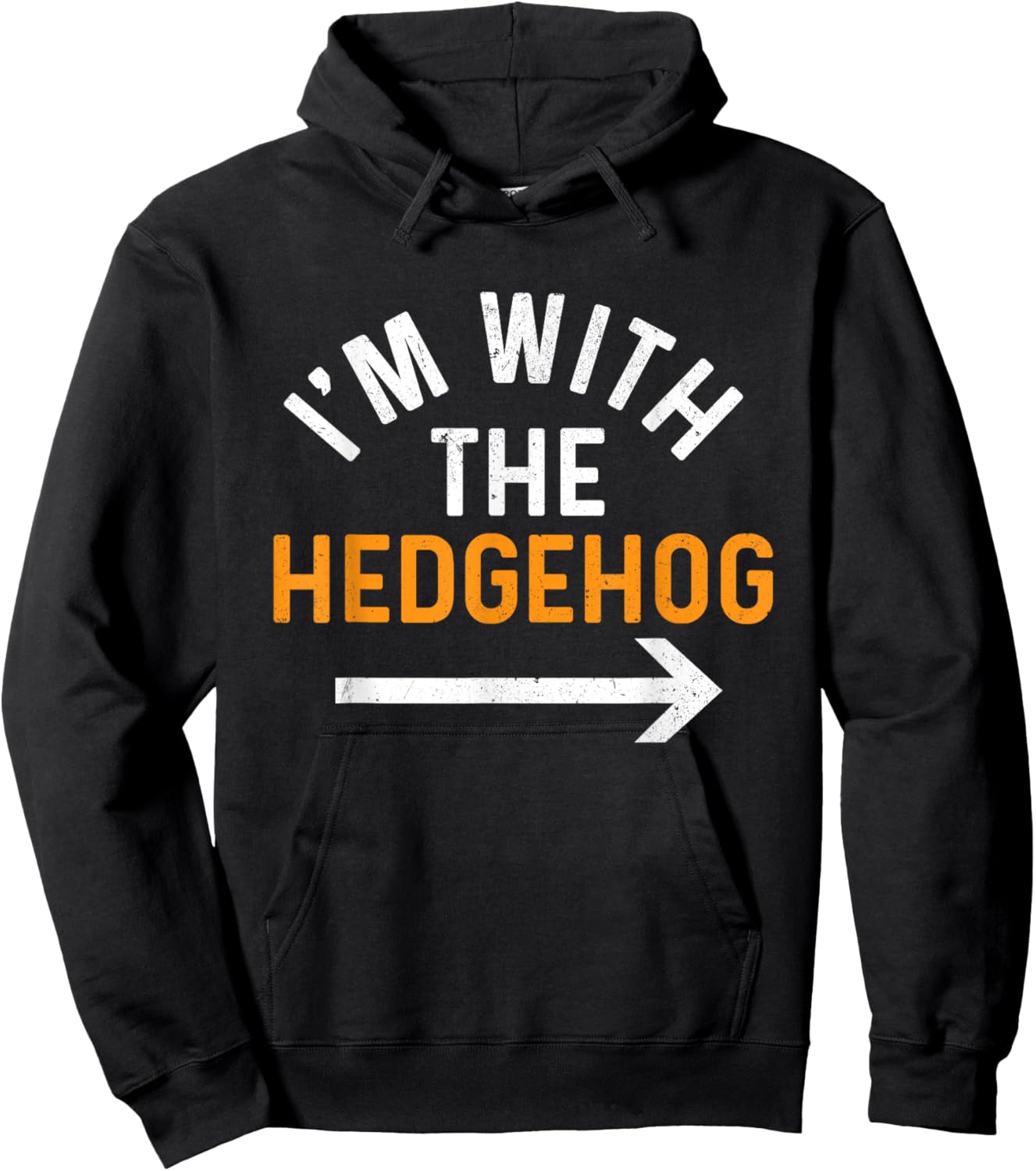 I'm With The Hedgehog - Porcupine Lover Animal Whisperer Hoodie - Hoodie | Black