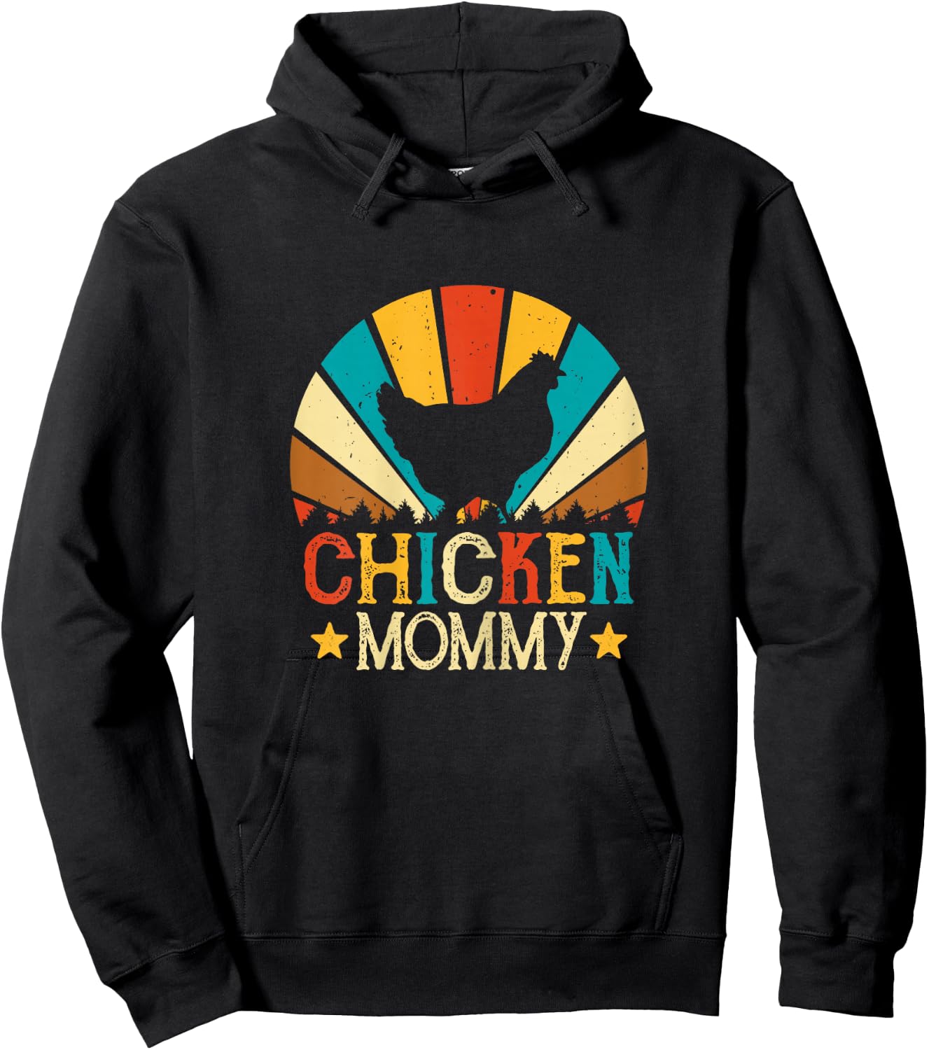 Chicken Mommy Funny Poultry Farm Girls Chicken Gifts Mom Hoodie - Hoodie | Black