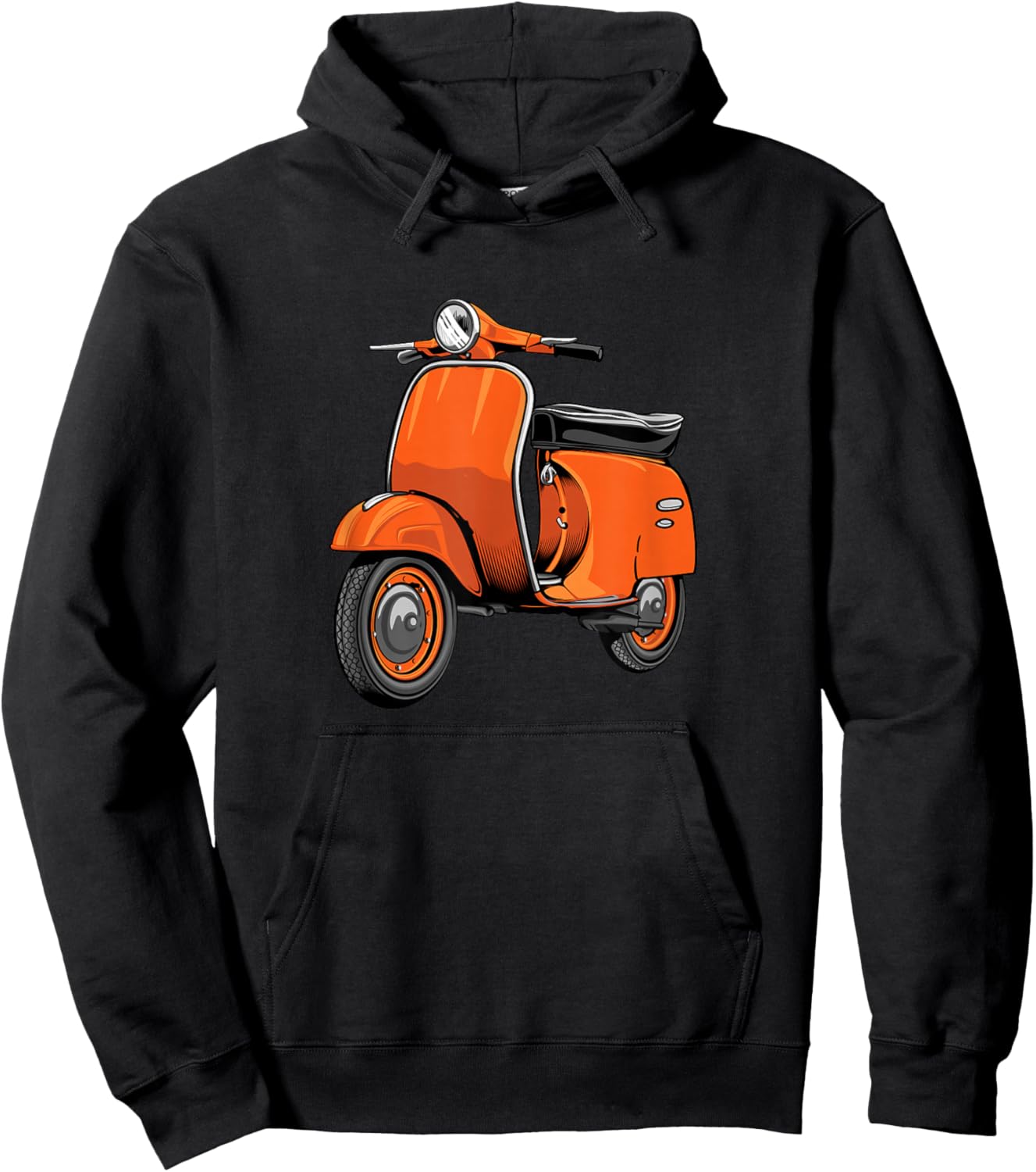 Scooter Bike Motorbike Scoot - Moped Scooter Hoodie - Hoodie | Black