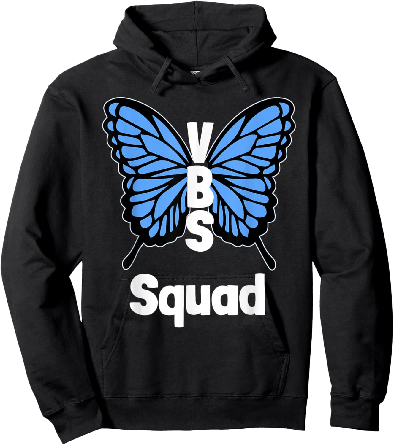 VBS 2025 Vacation Bible School Butterfly Wings VBS Squad Hoodie - Hoodie | Black