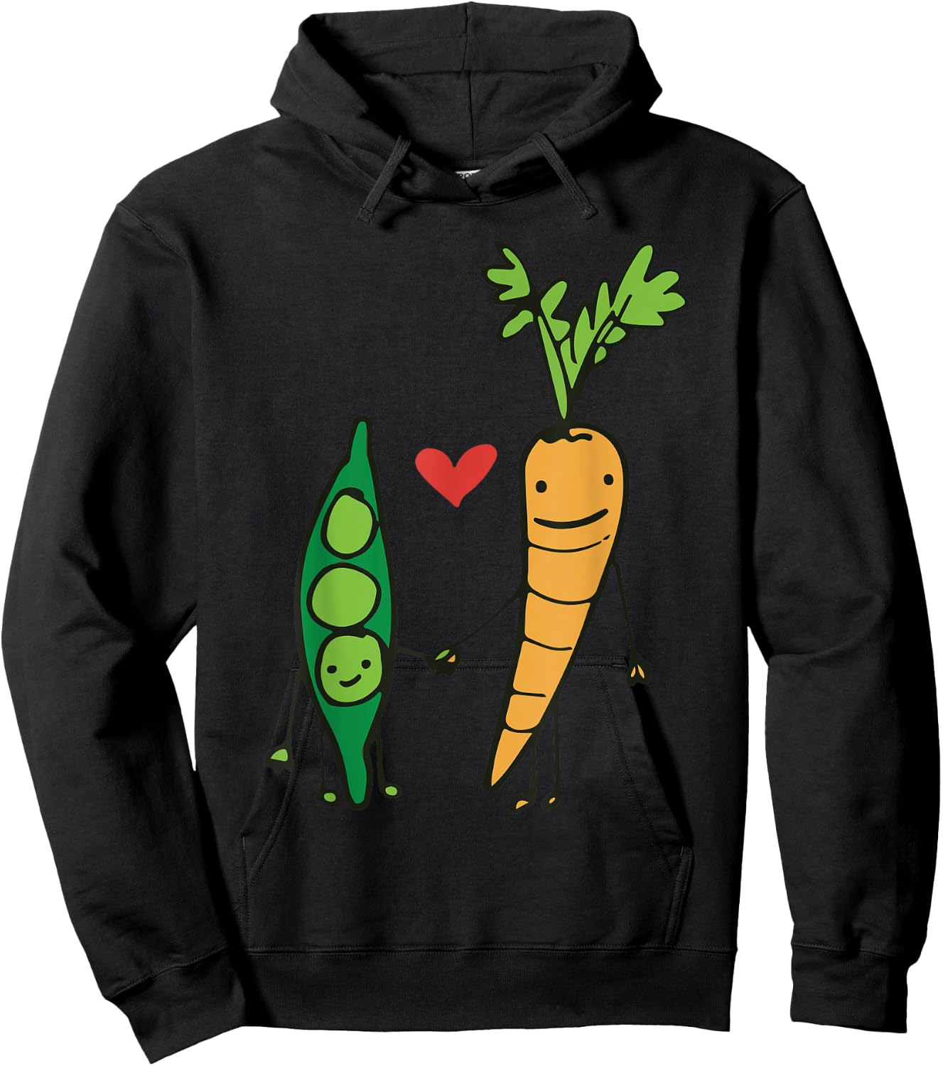 Carrot and Peas Hoodie - Hoodie | Black