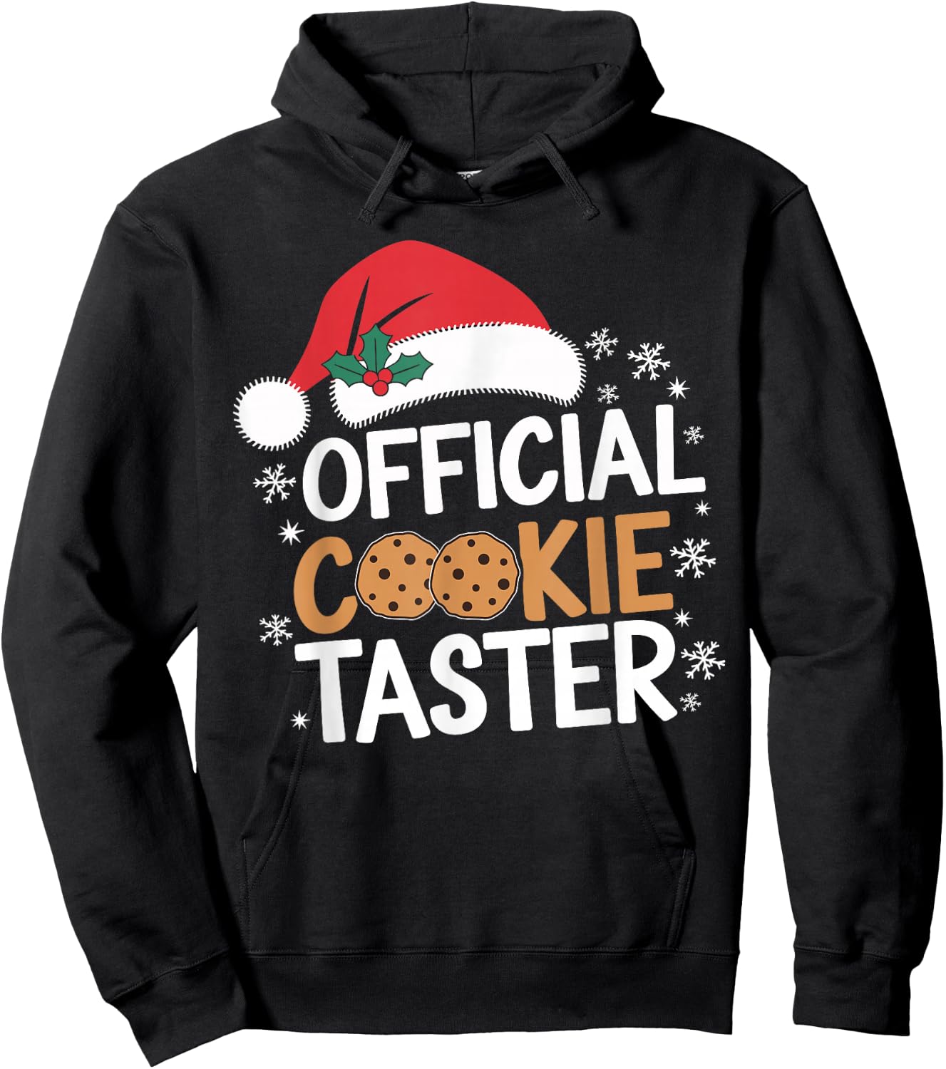 Official Cookie Tester Funny Christmas Taster Baking Crew Hoodie - Hoodie | Black