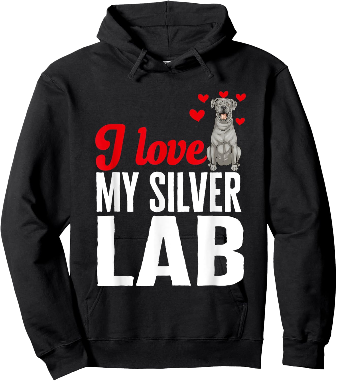 Silver Labrador Retriever I Love My Silver Lab Hoodie - Hoodie | Black