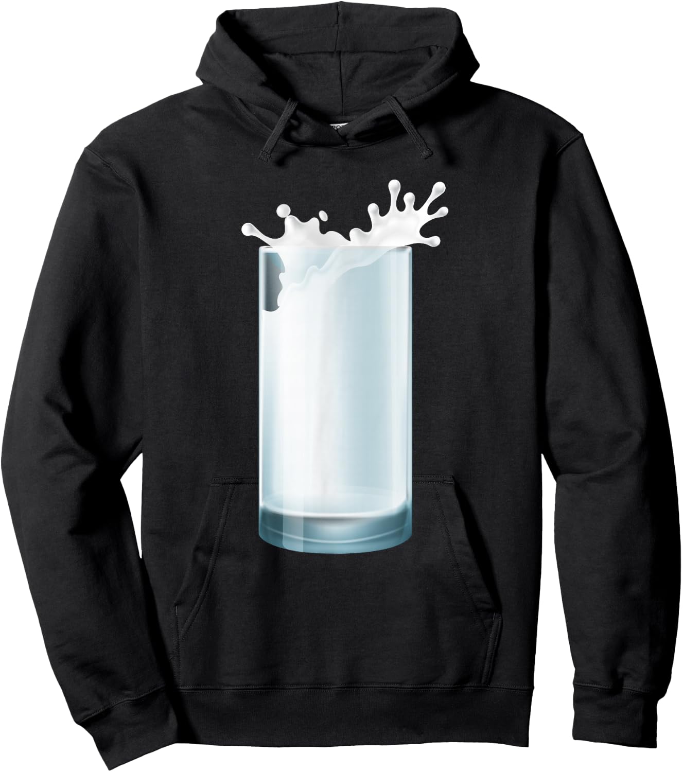 Glass of Milk Couple Matching Halloween Party DIY Costume Hoodie - Hoodie | Black