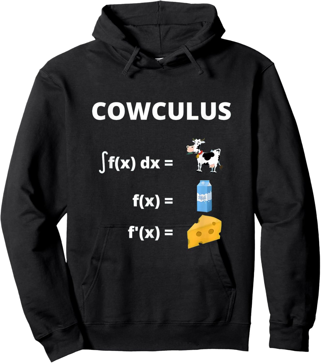 Funny Maths Cowculus Math Cows Product Hoodie - Hoodie | Black