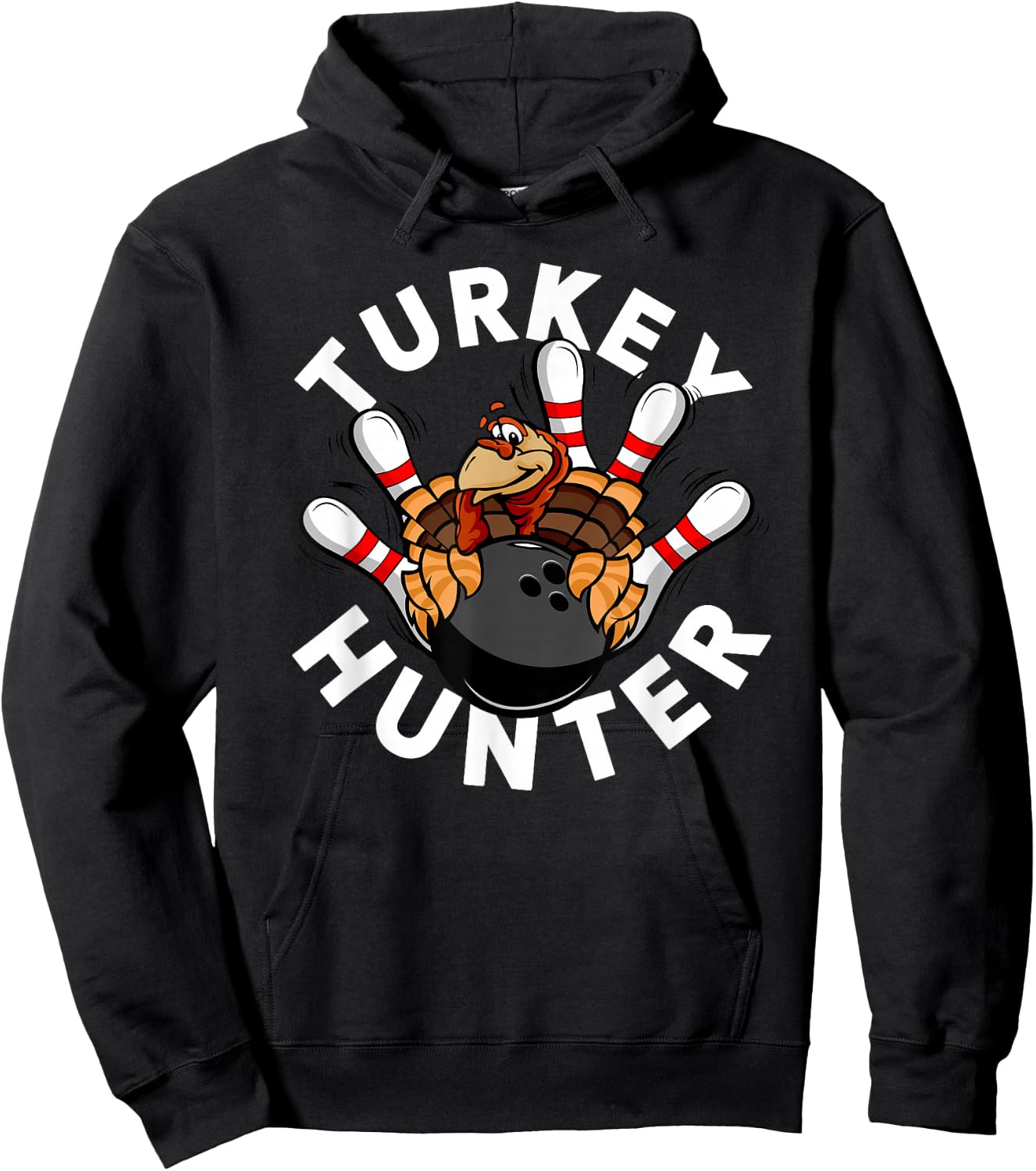 Turkey Hunter Bowling Hoodie - Hoodie | Black