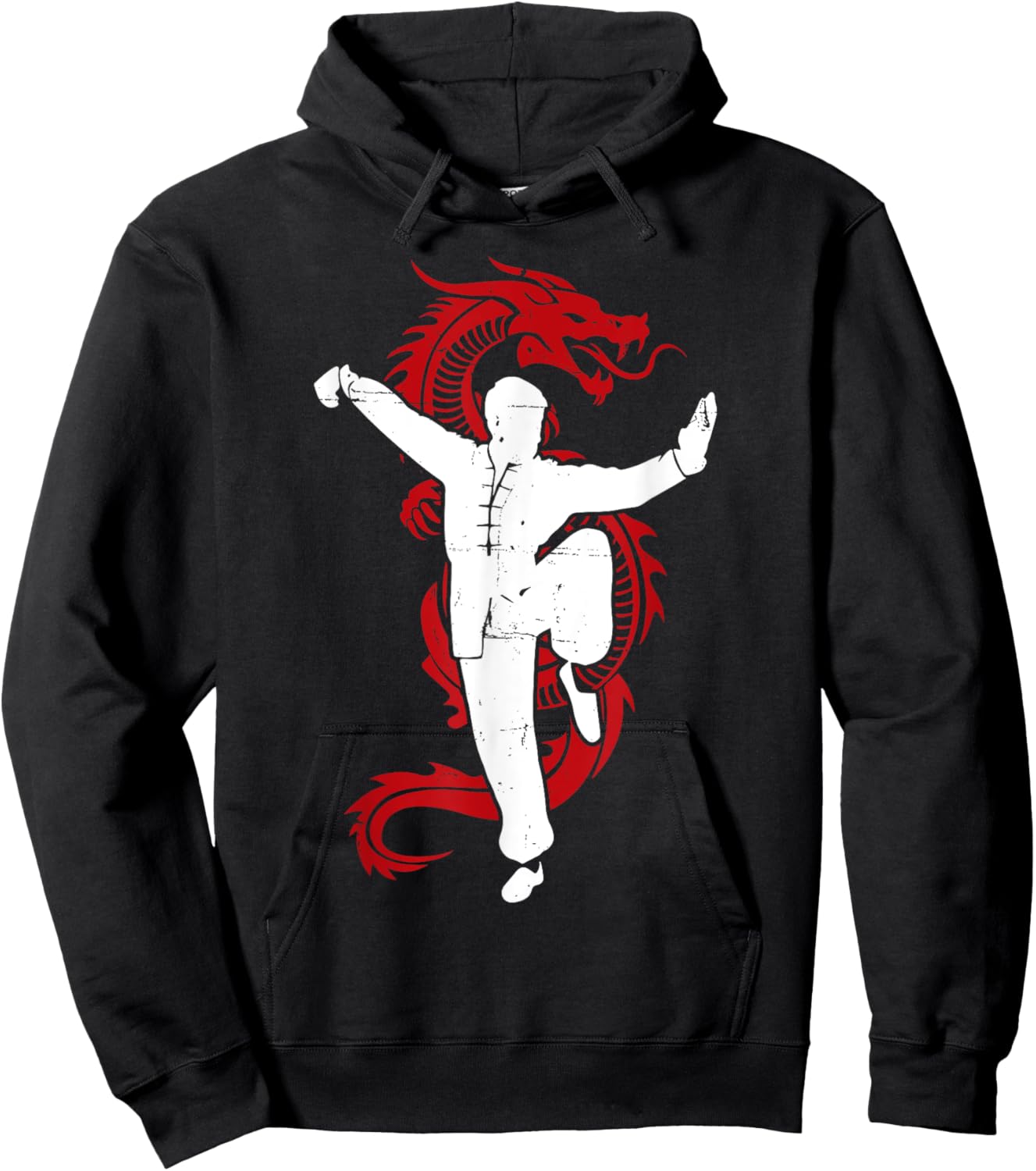 Kung Fu Combat Sports Chinese Martial Arts Kung Fu Hoodie - Hoodie | Black