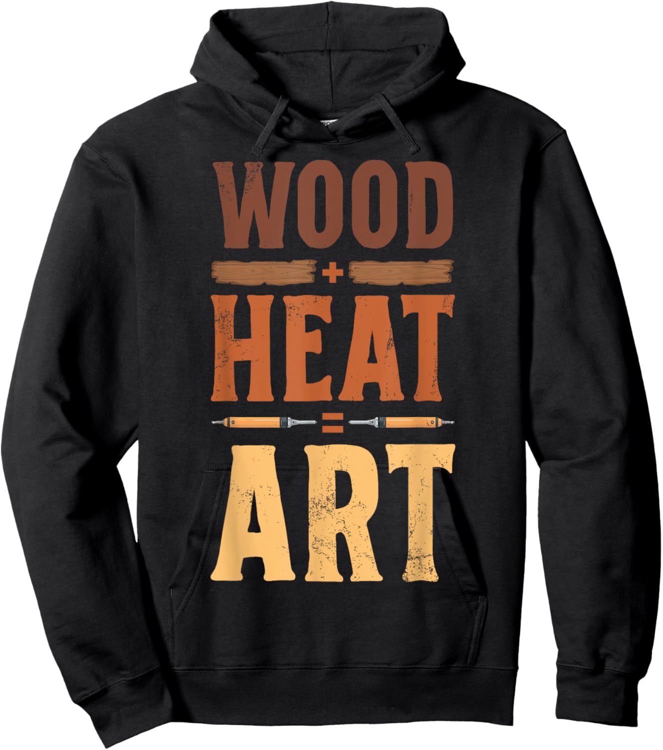 Pyrography and Pyrogravur Hoodie - Hoodie | Black