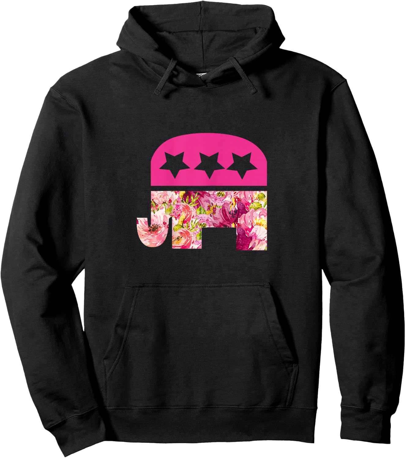 Conservative Shirts Women Republican Elephant Political Gift Hoodie - Hoodie | Black