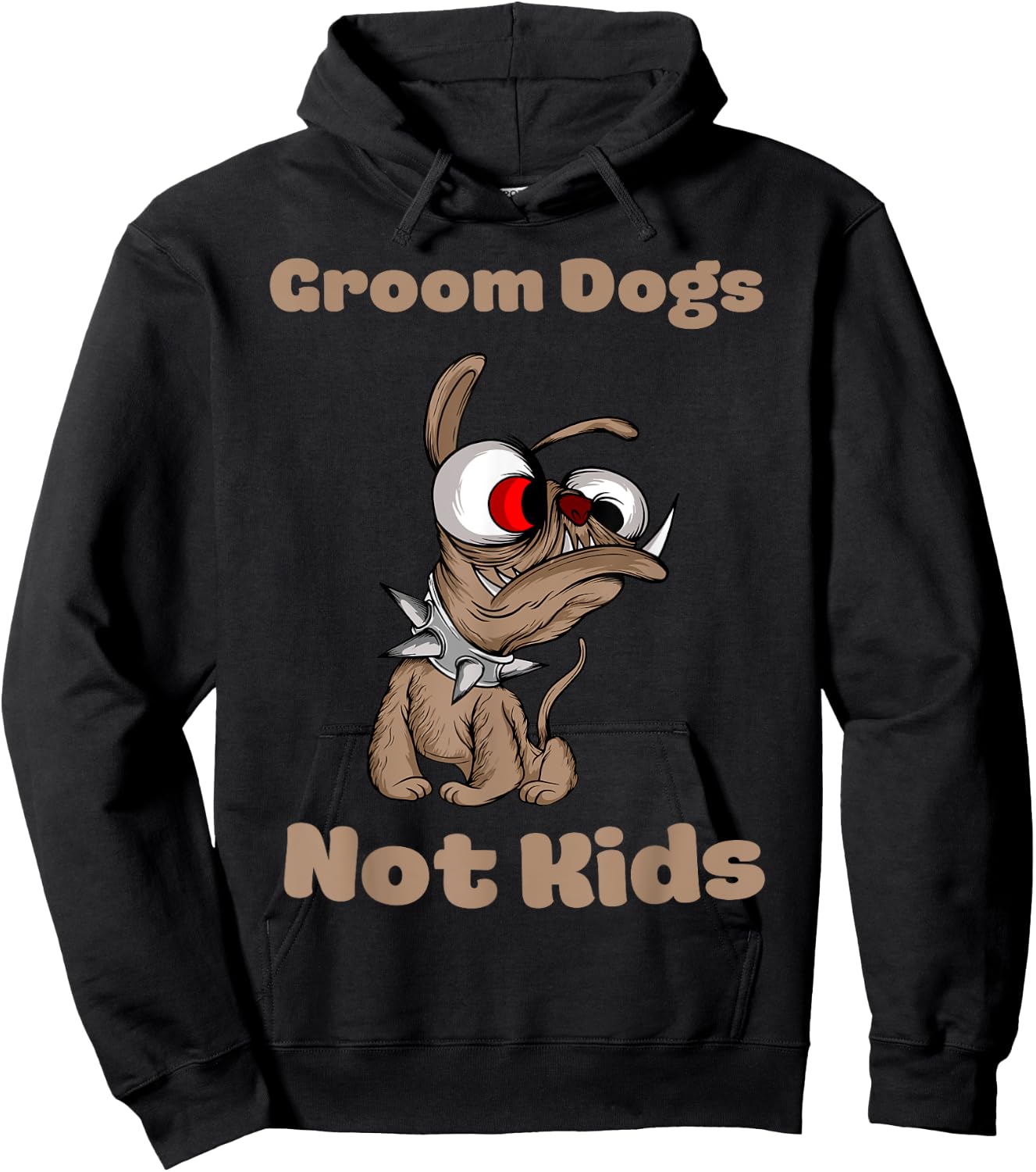 Groom Dogs Not Kids Shirt Funny Sarcastic Hoodie - Hoodie | Black