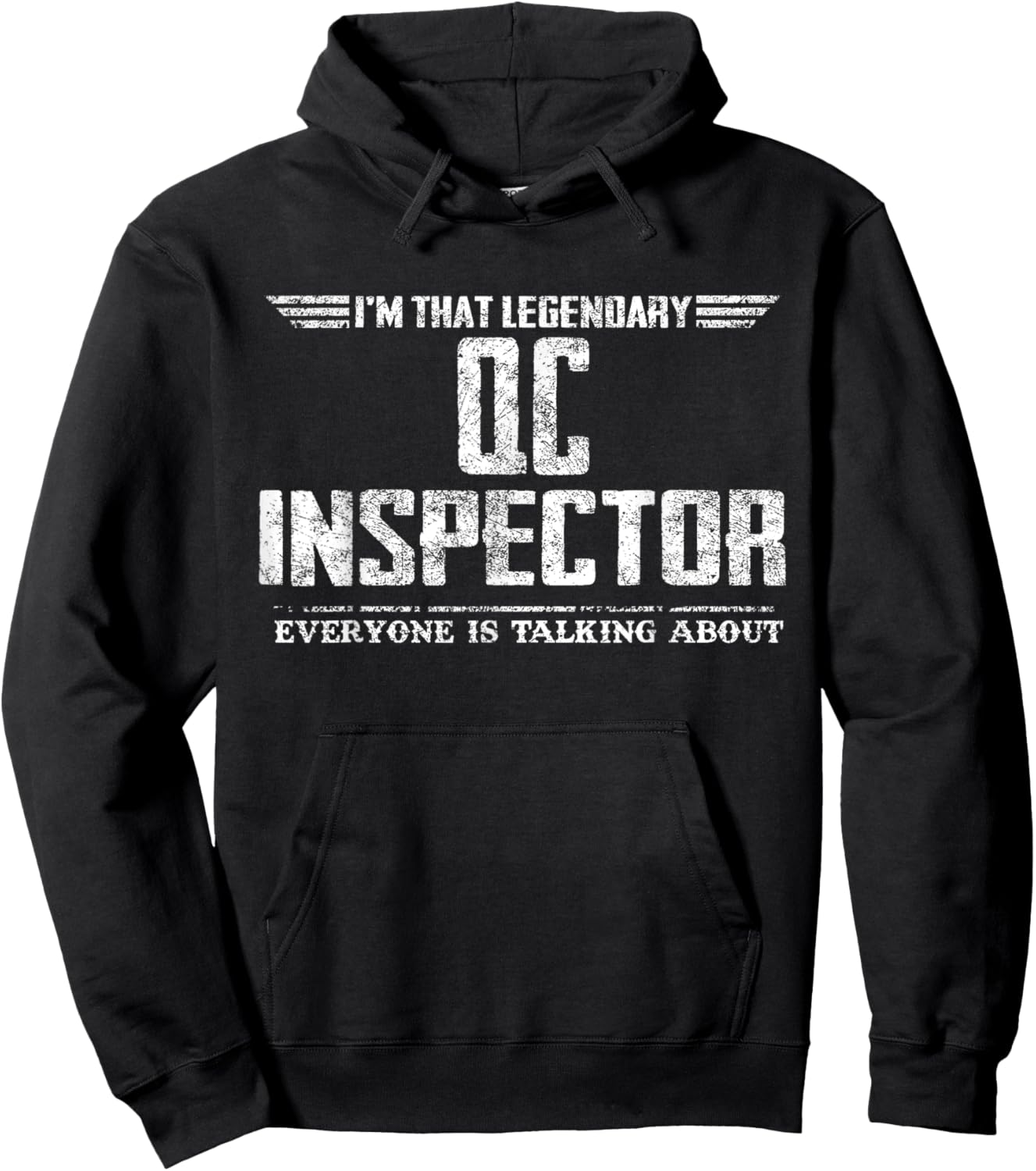 I'm That Legendary Qc Inspector Hoodie - Hoodie | Black