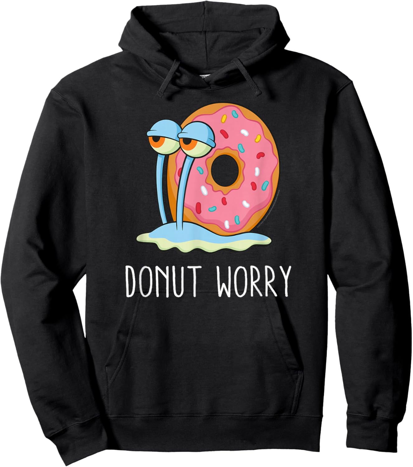Spongebob Squarepants Donut Worry Gary Hoodie - Hoodie | Black