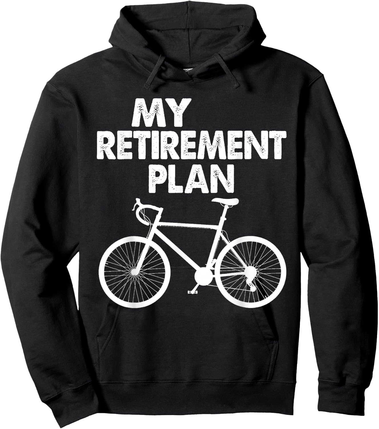 My Retirement Plan Bicycle Bike Riding Retired Cyclist Hoodie - Hoodie | Black