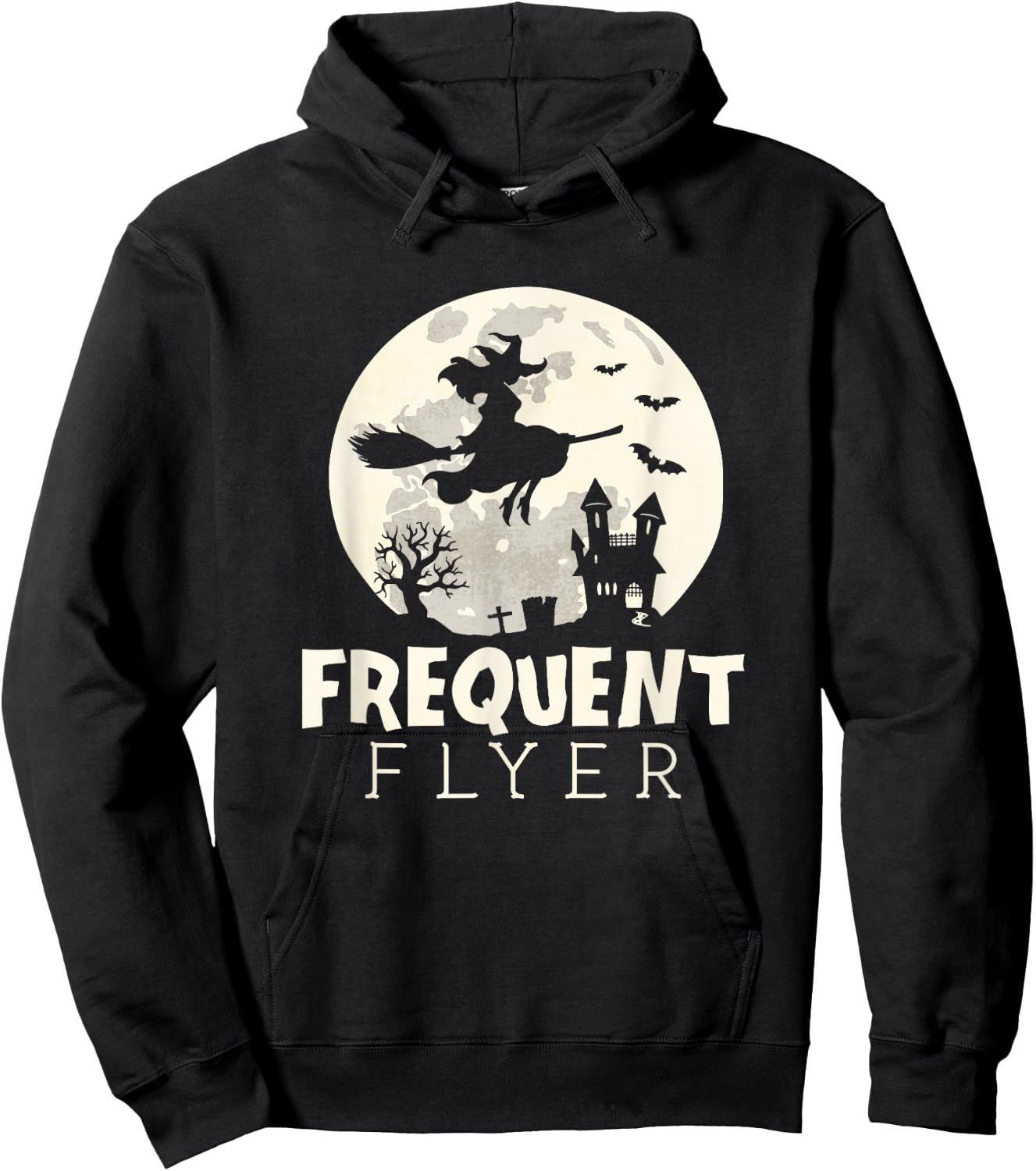 Halloween witch costume Frequent - Flyer Shirt Hoodie - Hoodie | Black