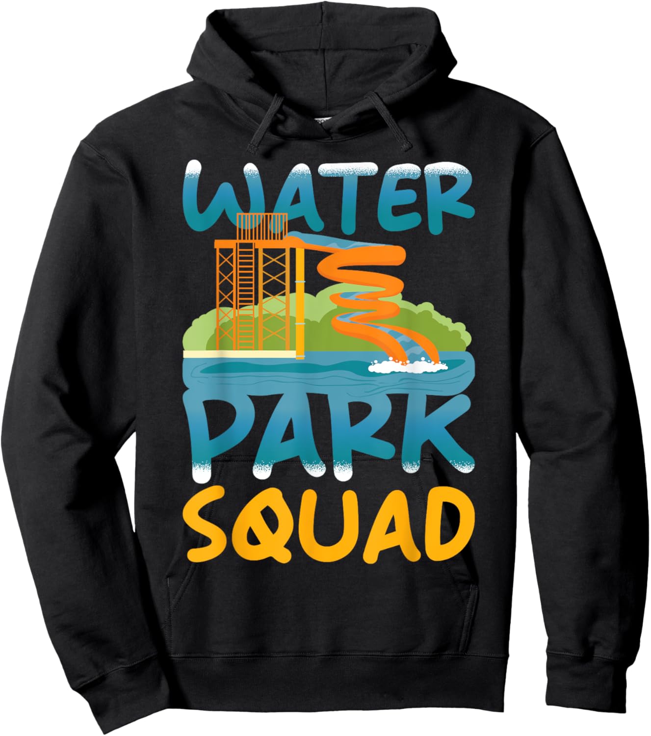 Water Park Squad - Group Family Water Park Hoodie - Hoodie | Black