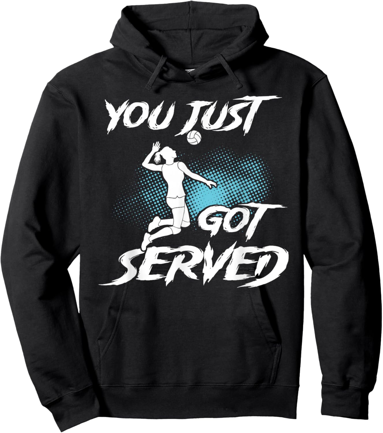 You just got served Volleyball Player Volleyball Trainer Hoodie - Hoodie | Black