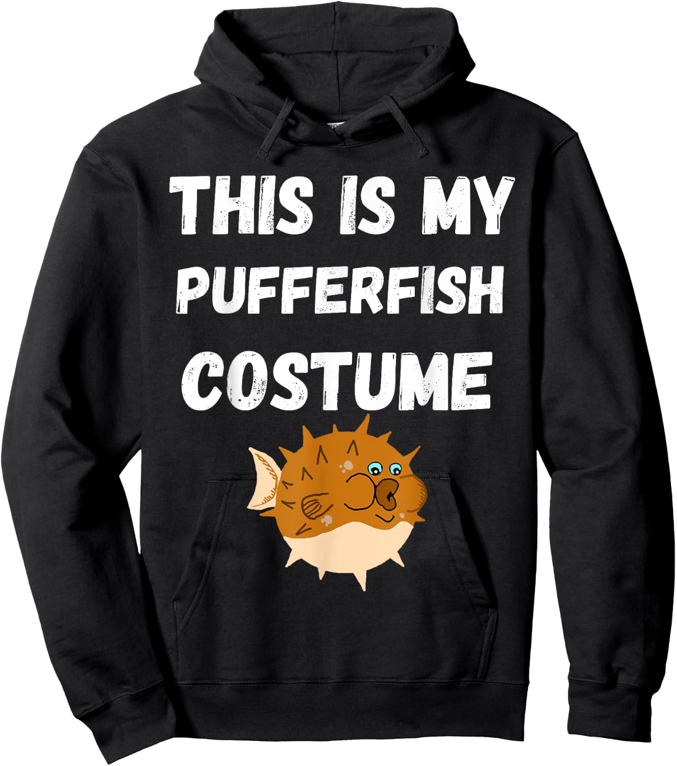 This Is My Pufferfish Costume Blowfish Balloonfish Hoodie - Hoodie | Black