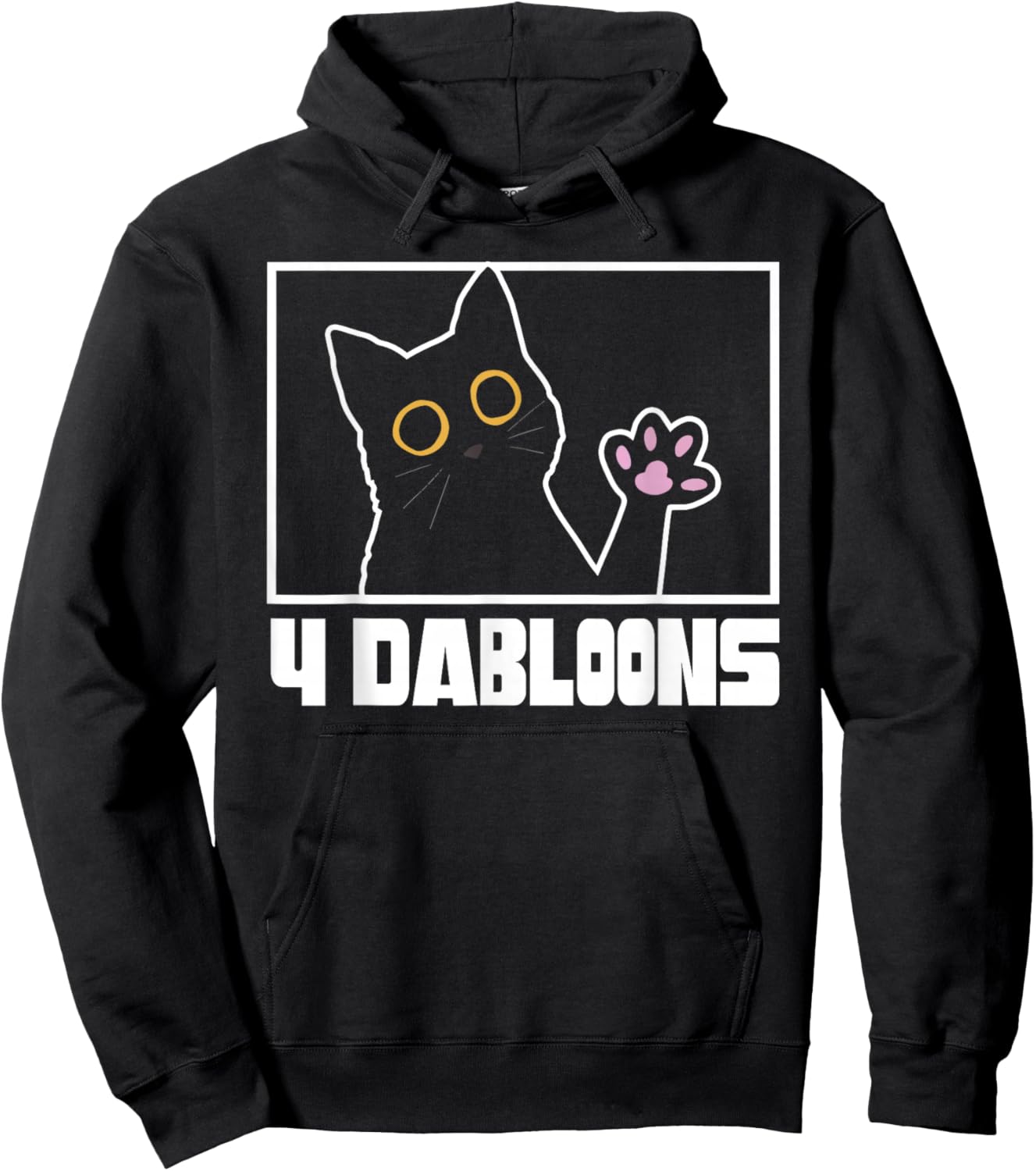 Doubloons Funny Cat Meme Doubloons Cat Dabloon Hoodie - Hoodie | Black