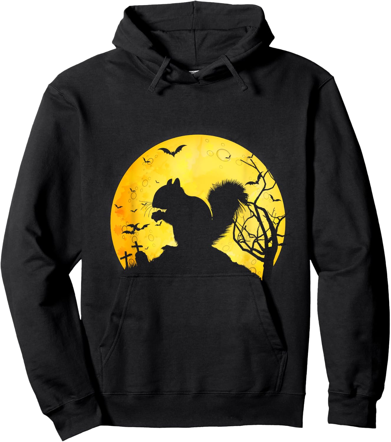 Halloween Animal Spooky Squirrel Hoodie - Hoodie | Black