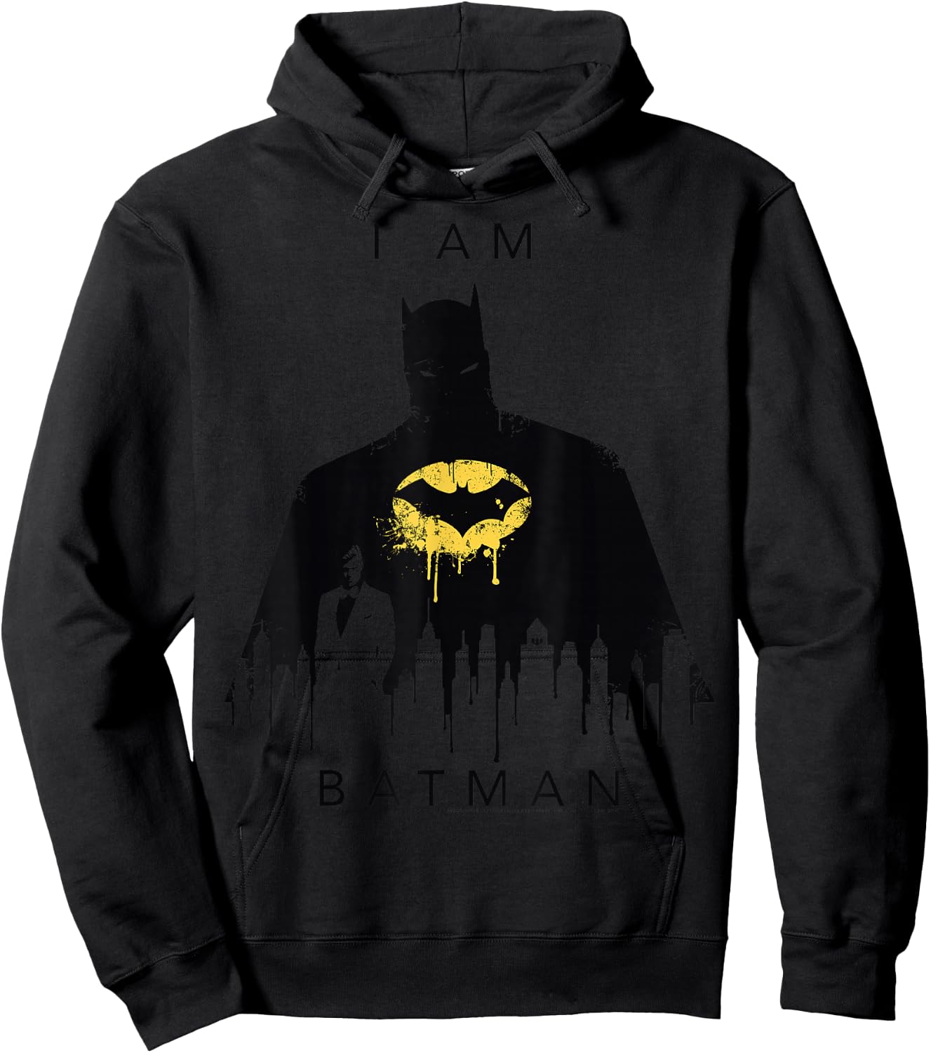 DC Comics I Am Batman Skyline Poster Hoodie - Hoodie | Black