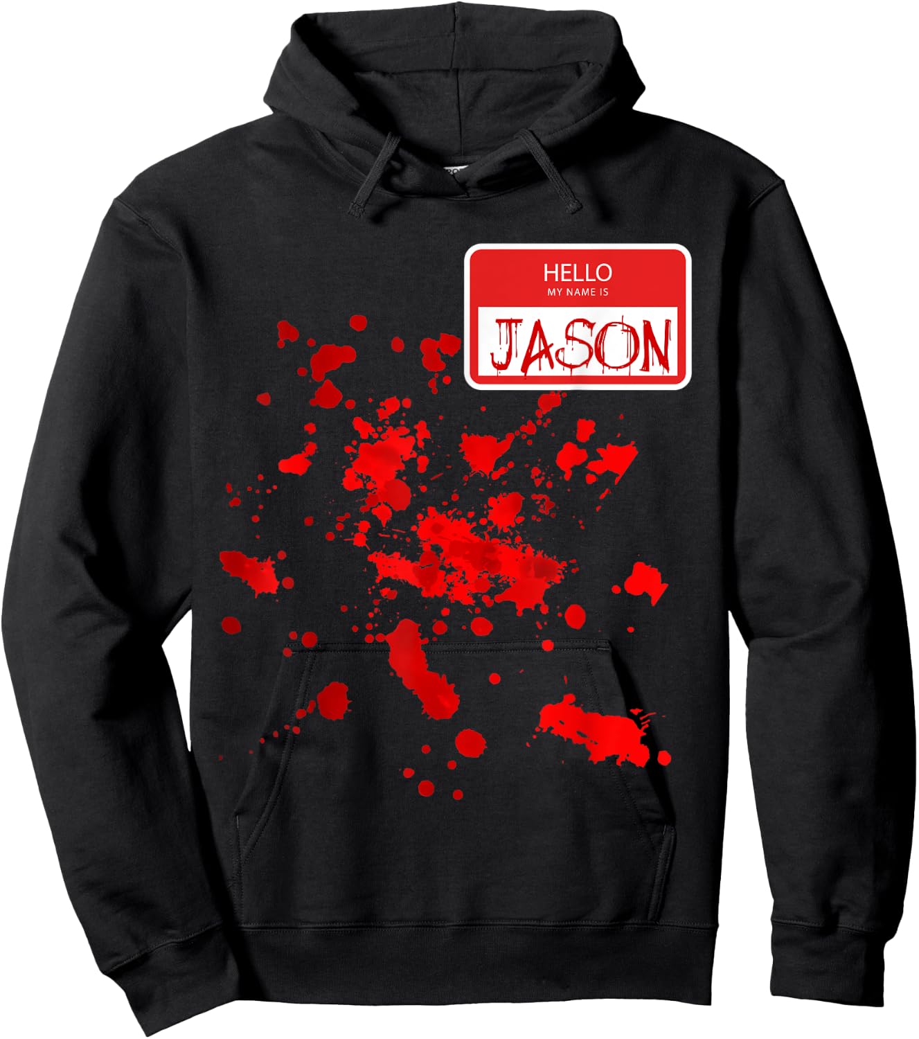 Hello my Name is Jason Blood DIY Halloween Party Costume Hoodie - Hoodie | Black