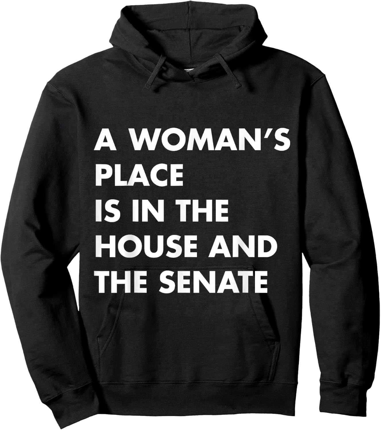 A Woman's Place Is In The House And The Senate Harris Hoodie - Hoodie | Black