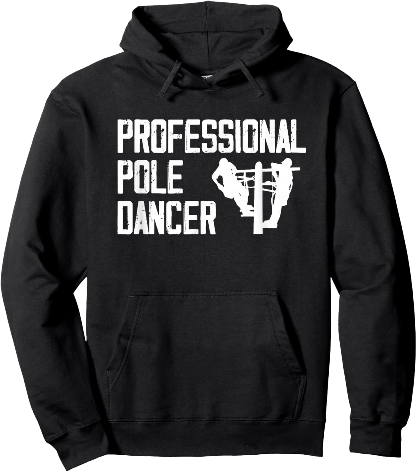 Professional Pole Dancer Electrician Funny Power Lineman Hoodie - Hoodie | Black