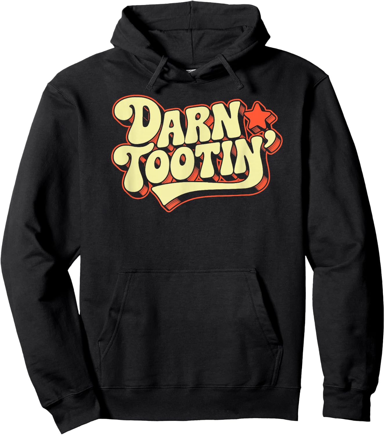 Darn Tootin' Vintage Retro Funny Hoodie - Hoodie | Black