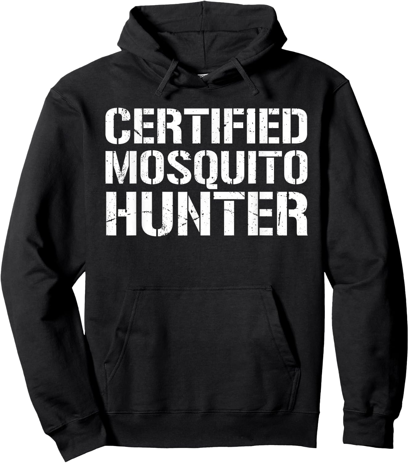 Certified Mosquito Hunter Satirical Hoodie - Hoodie | Black