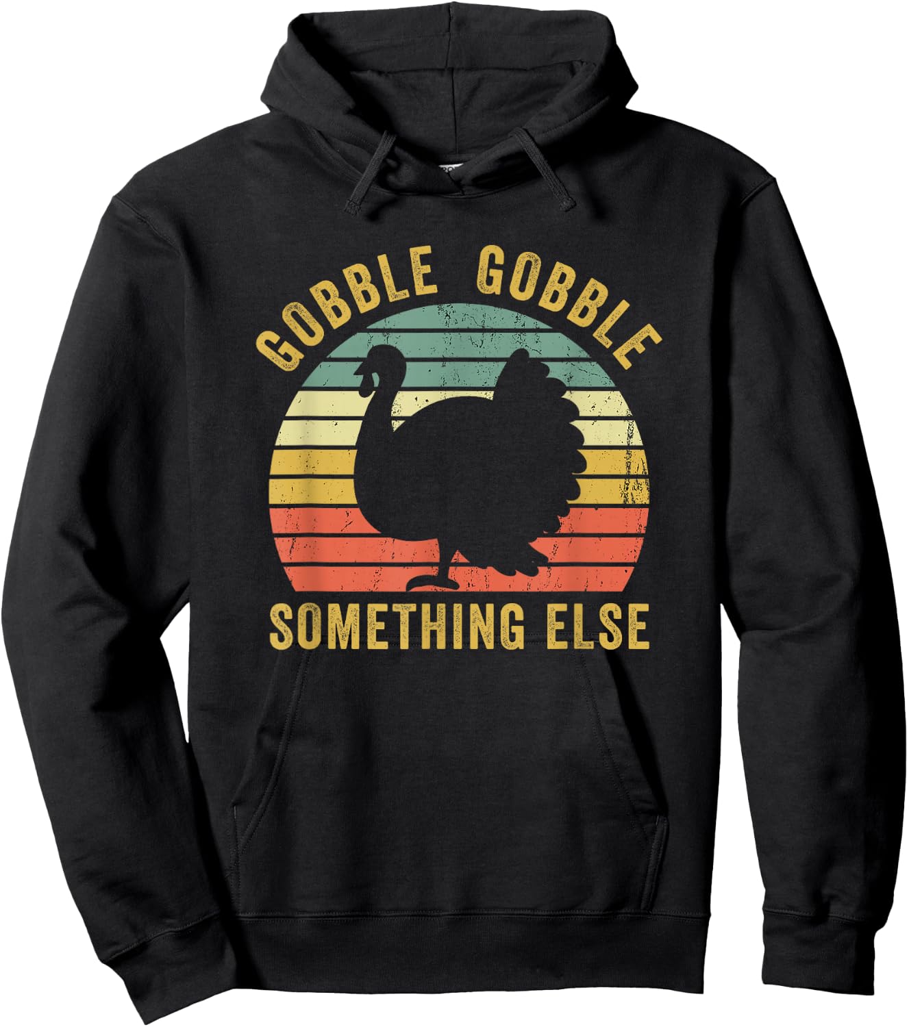 Save A Turkey Thanksgiving Gobble Trot Vegan Funny Hoodie - Hoodie | Black