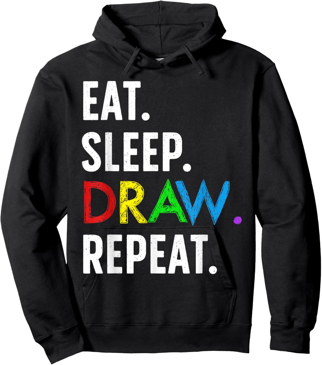 Cute Drawing Design Women Kids Sketch Artist Drawing Hoodie - Hoodie | Black