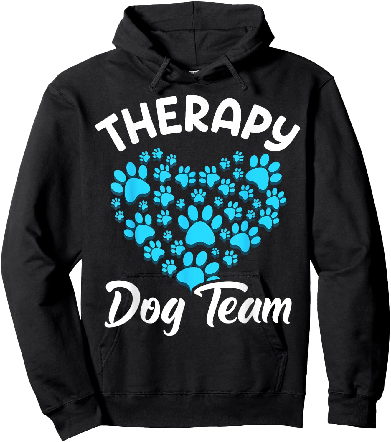 Therapy Dog Team Apparel For Animal Assisted Therapy Hoodie - Hoodie | Black