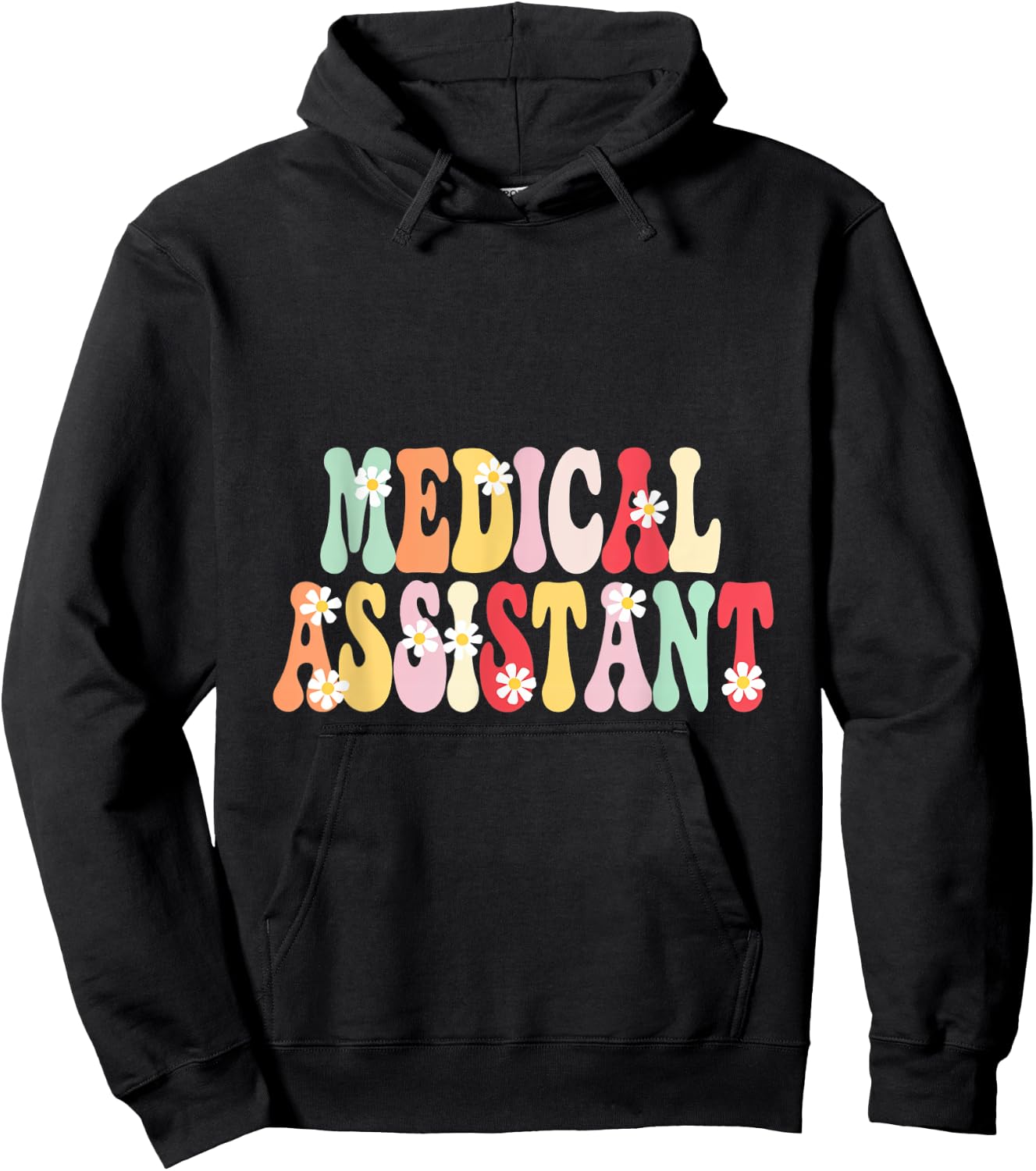 Medical Assistant Flowers Appreciation Career Health Hoodie - Hoodie | Black