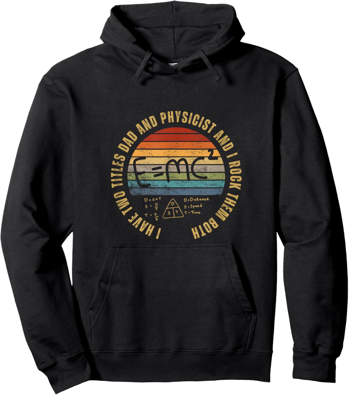 Physicist And Dad Proud Funny Man Physicien Hoodie - Hoodie | Black