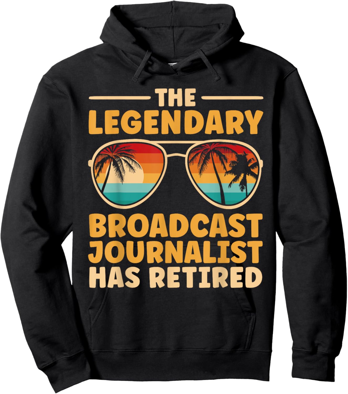 Retired Broadcast Journalist Retirement Hoodie - Hoodie | Black
