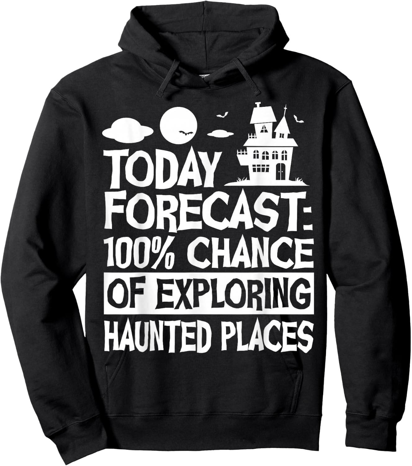Ghost Hunter Funny Haunted Places Paranormal Investigator Hoodie - Hoodie | Black
