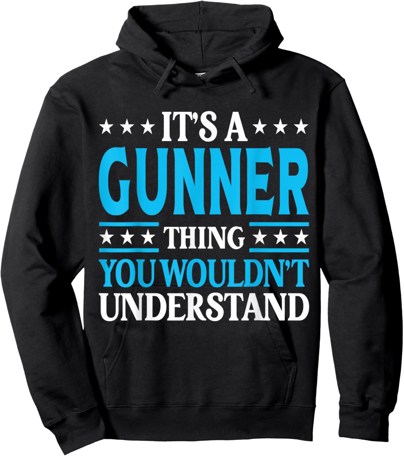 It's A Gunner Thing Wouldn't Understand Personal Name Gunner Hoodie - Hoodie | Black