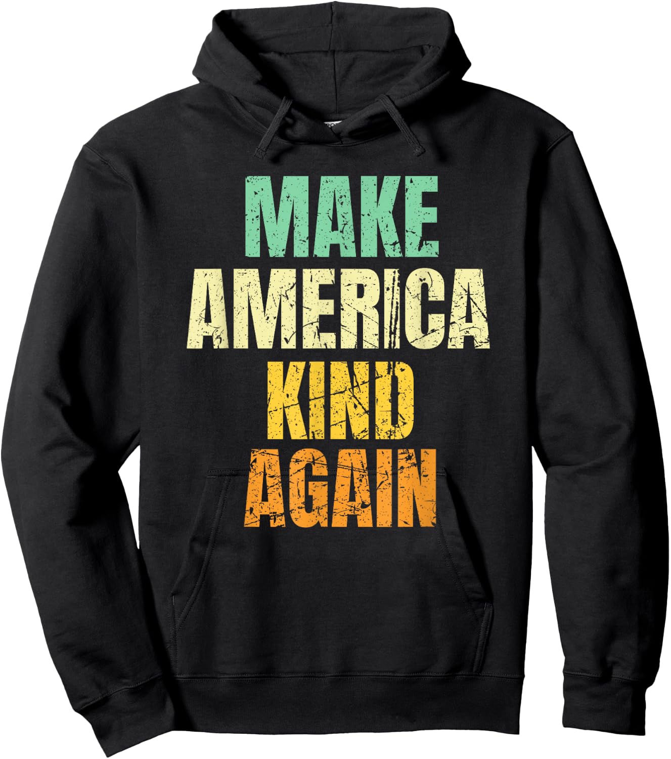 Vintage Make America Kind Again Hoodie - Hoodie | Black