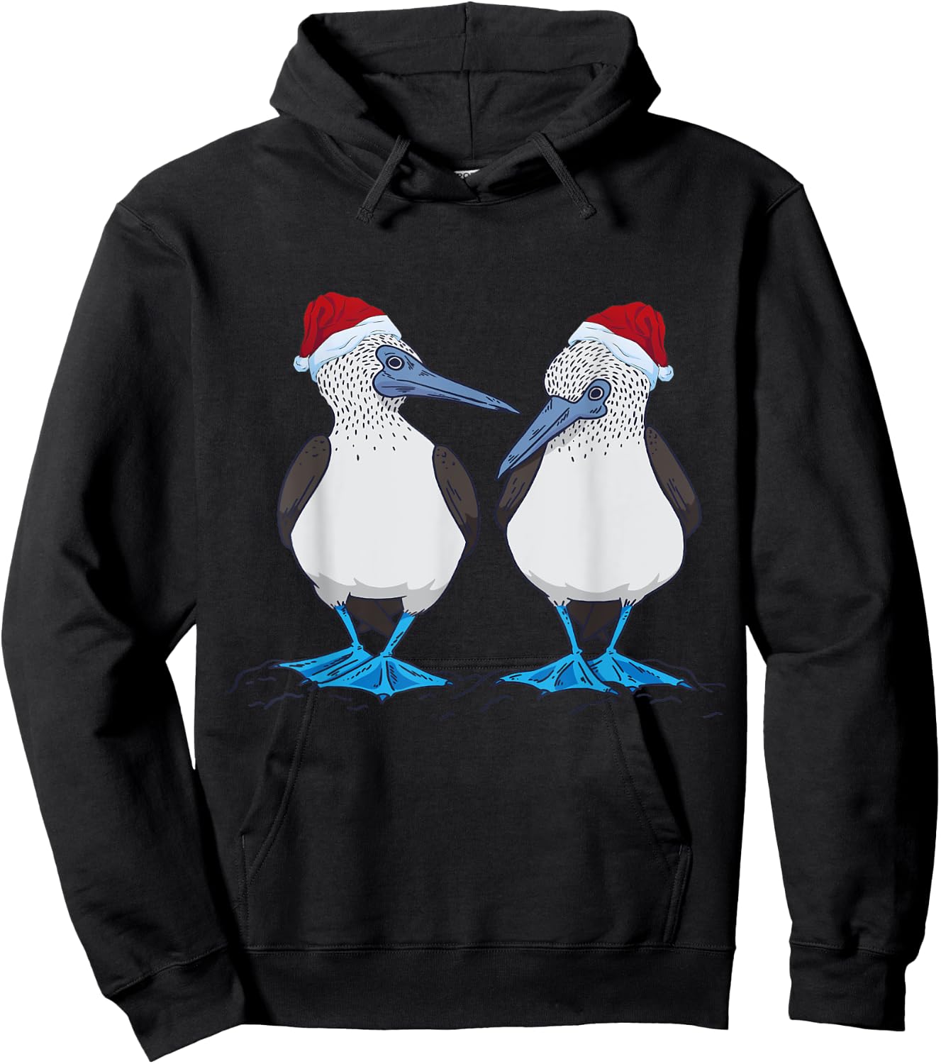 Christmas Blue Footed Booby Blue Bird Blue Foot Booby X-mas Hoodie - Hoodie | Black