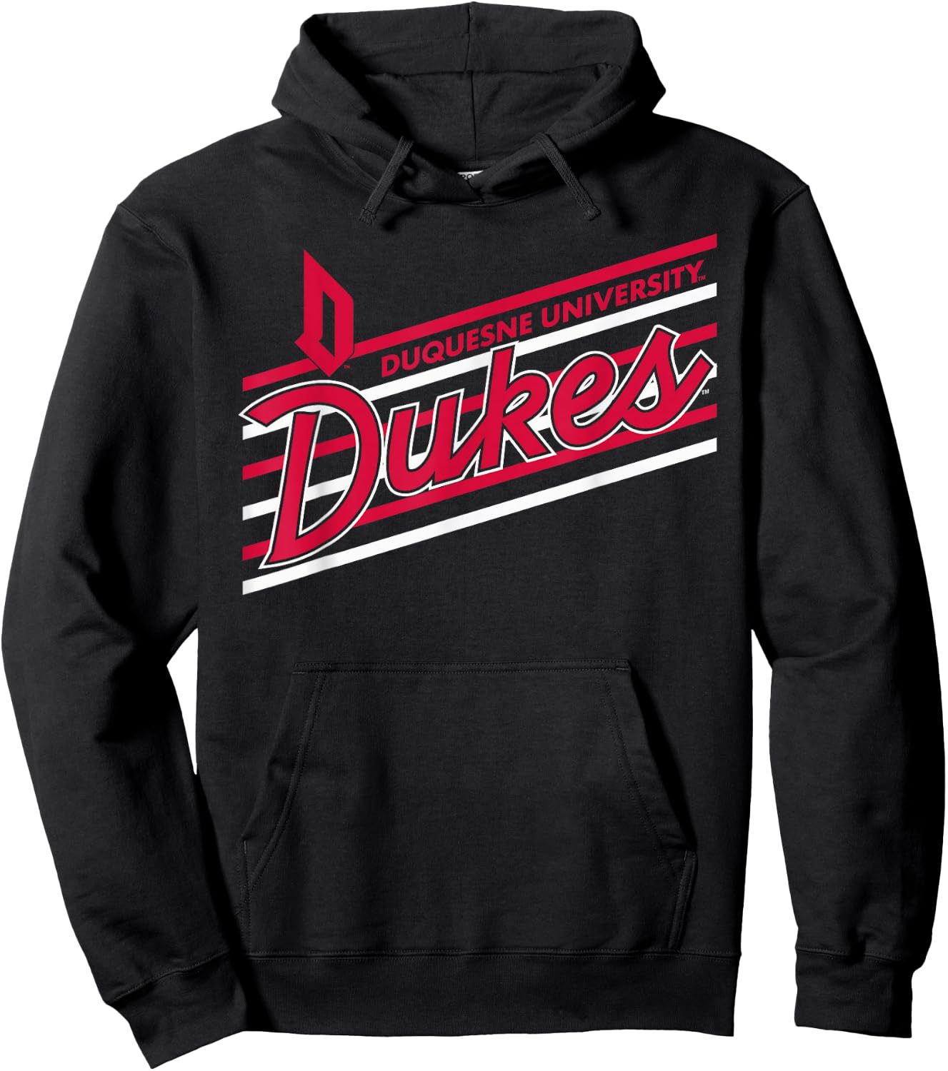 Duquesne Dukes Retro Performer Navy Officially Licensed Hoodie - Hoodie | Black